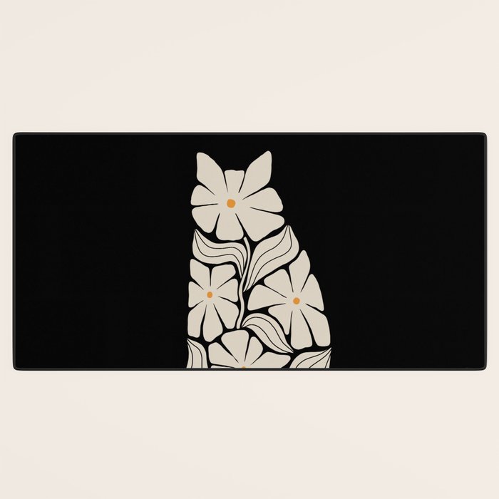 Cat and Plant 83 Desk Mat Gallery Image 3
