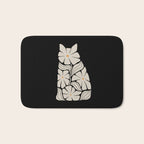 Cat and Plant 83 Bath Mat Gallery Image 1