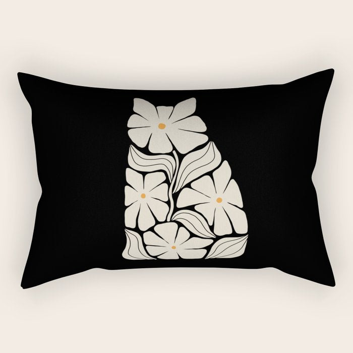 Cat and Plant 83 Rectangular Pillow Gallery Image 1