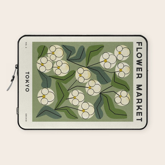 Flower Market No. 6 Laptop Sleeve Gallery Image 1