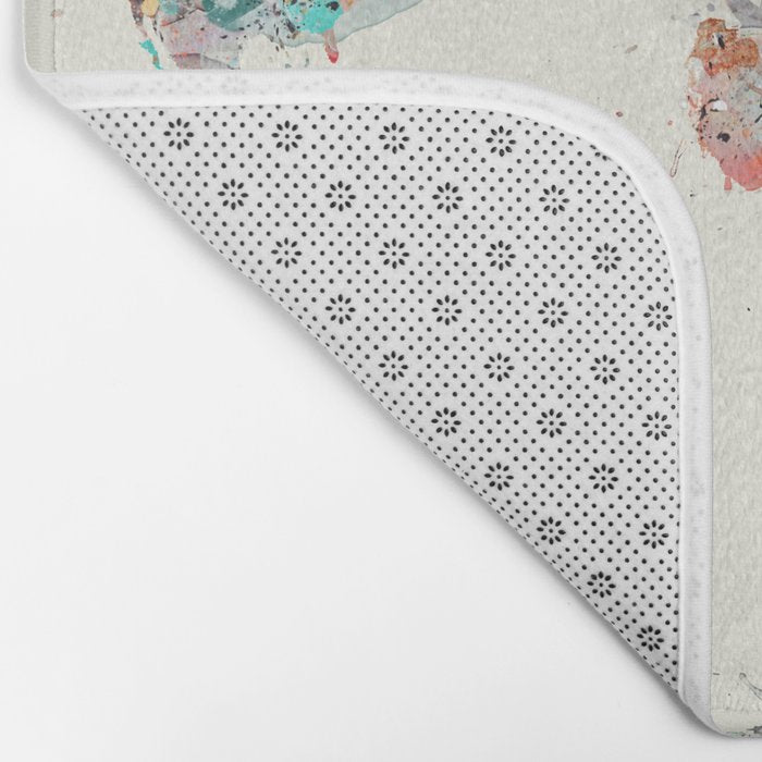 world map Bath Mat Gallery Image 2