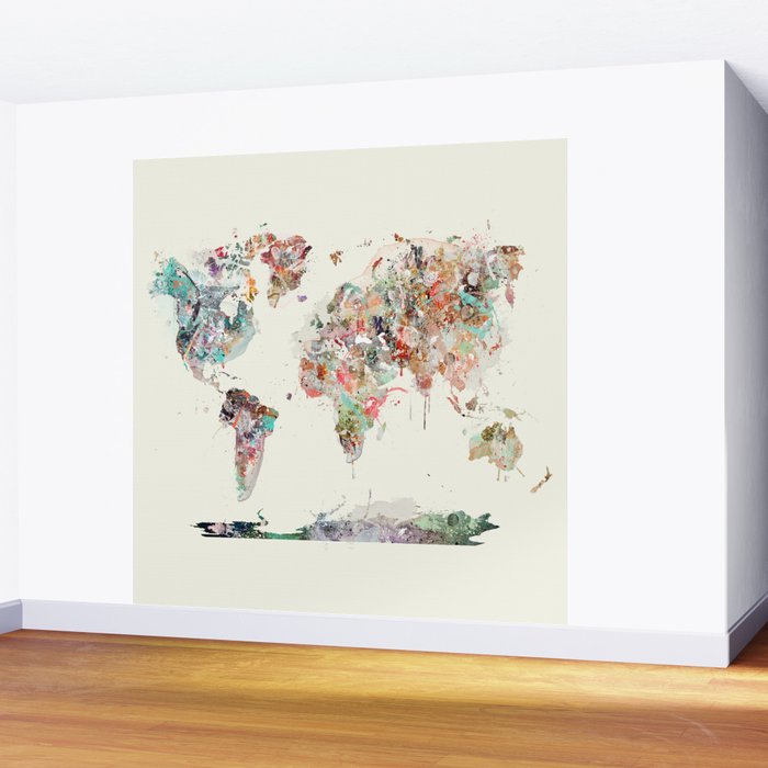 world map Wall Mural Gallery Image 2