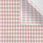 Blush Pink and White Gingham Check Wall Tapestry Gallery Image 3