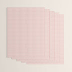 Blush Pink and White Gingham Check Wrapping Paper Gallery Image 3