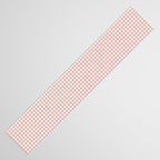 Blush Pink and White Gingham Check Table Runner Gallery Image 3