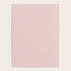 Blush Pink and White Gingham Check Poster Gallery Image 4