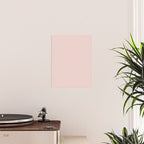 Blush Pink and White Gingham Check Poster Gallery Image 2