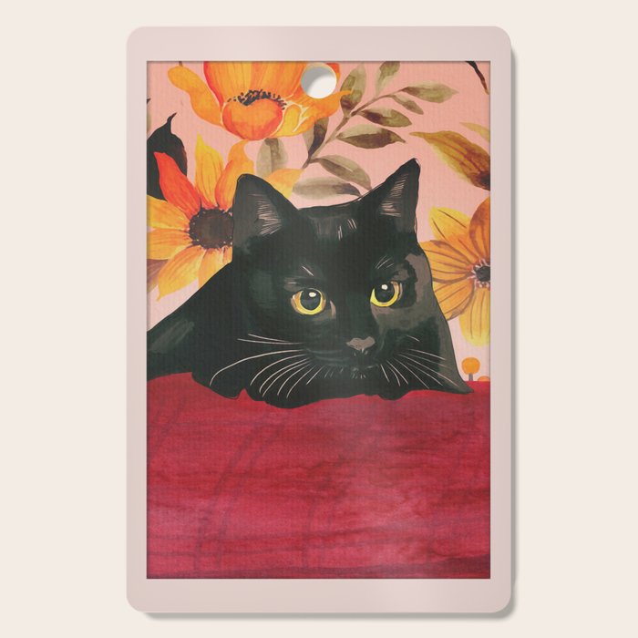 Black Cat Cutting Board