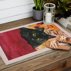 Black Cat Outdoor Rug Gallery Image 2
