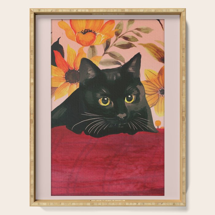 Black Cat Serving Tray Gallery Image 1