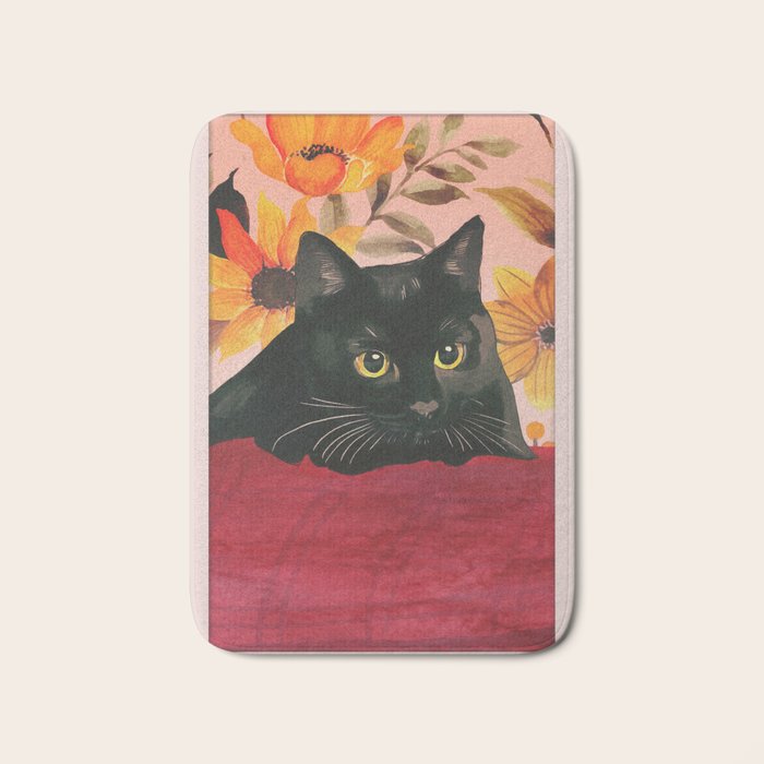 Black Cat Bath Mat Gallery Image 1