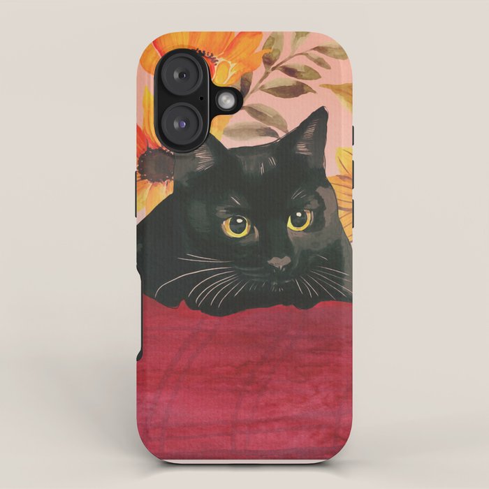 Black Cat iPhone Case Gallery Image 1
