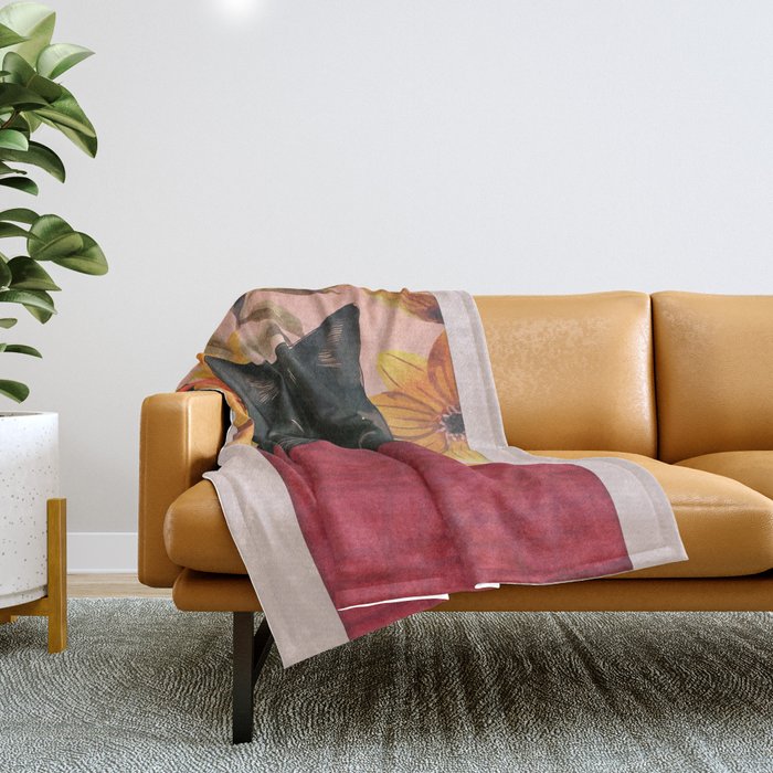 Black Cat Throw Blanket Gallery Image 1