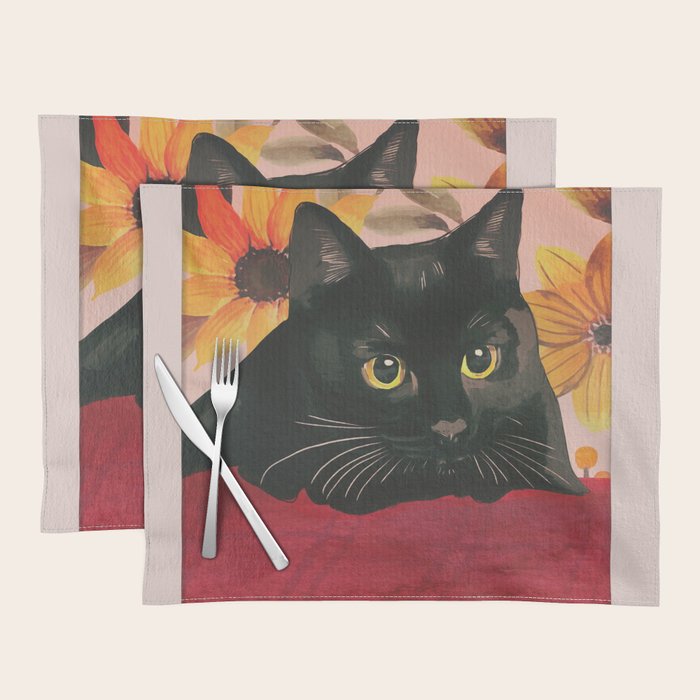 Black Cat Placemat Gallery Image 1