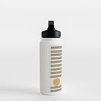 Modern Craft Design Retro Stripes and Circles Water Bottle Gallery Image 3