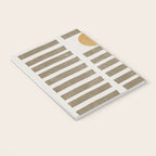 Modern Craft Design Retro Stripes and Circles Notebook Gallery Image 3