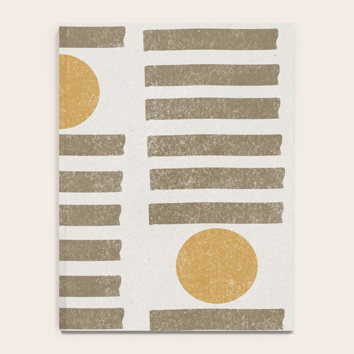 Modern Craft Design Retro Stripes and Circles Notebook Gallery Image 4