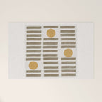 Modern Craft Design Retro Stripes and Circles Welcome Mat Gallery Image 1