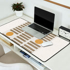 Modern Craft Design Retro Stripes and Circles Desk Mat Gallery Image 2