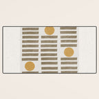 Modern Craft Design Retro Stripes and Circles Desk Mat Gallery Image 3
