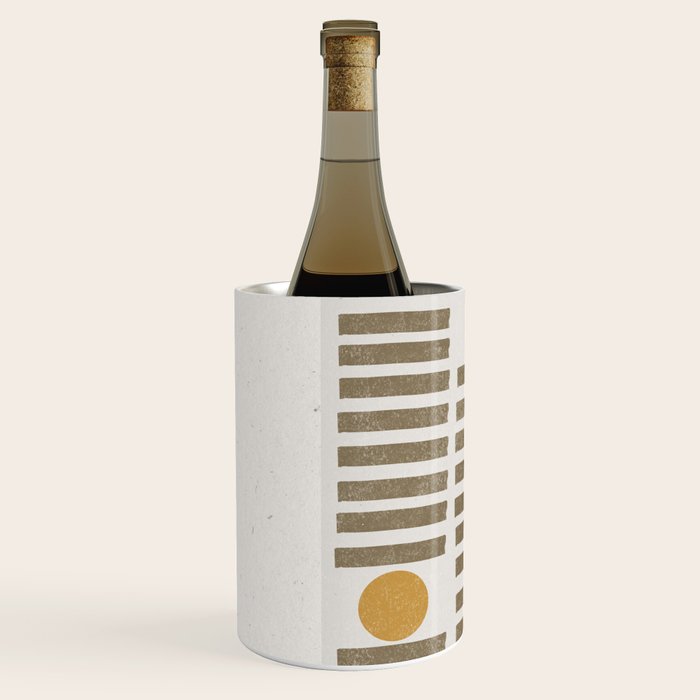 Modern Craft Design Retro Stripes and Circles Wine Chiller Gallery Image 2