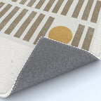 Modern Craft Design Retro Stripes and Circles Rug Gallery Image 4