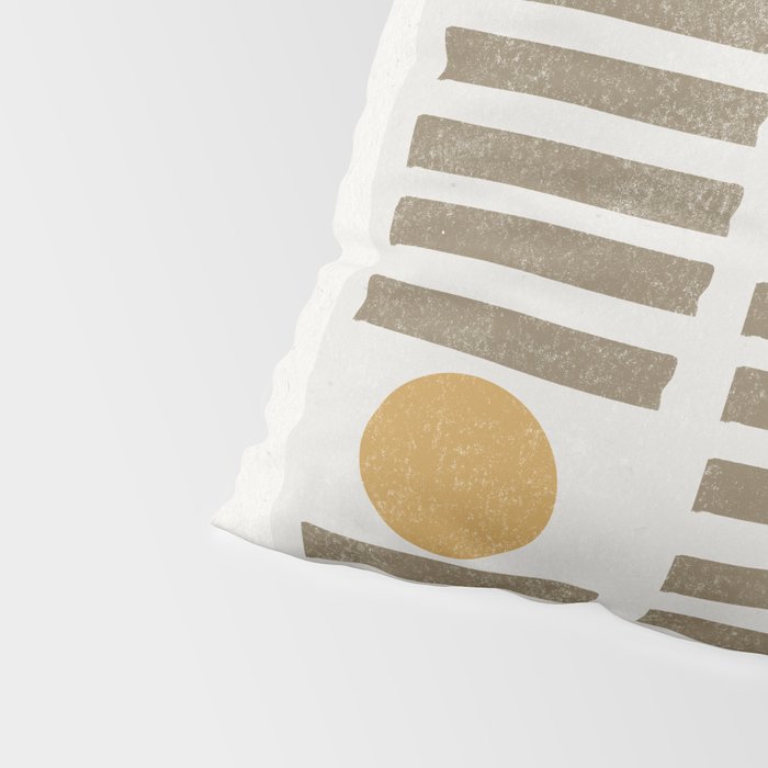 Modern Craft Design Retro Stripes and Circles Pillow Sham Gallery Image 4