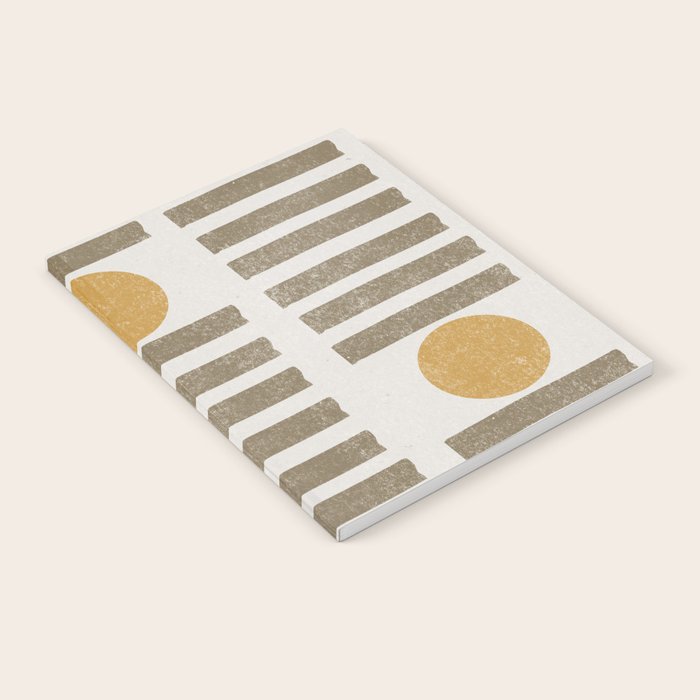 Modern Craft Design Retro Stripes and Circles Notebook Gallery Image 2