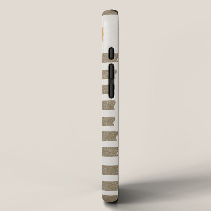 Modern Craft Design Retro Stripes and Circles iPhone Case Gallery Image 2