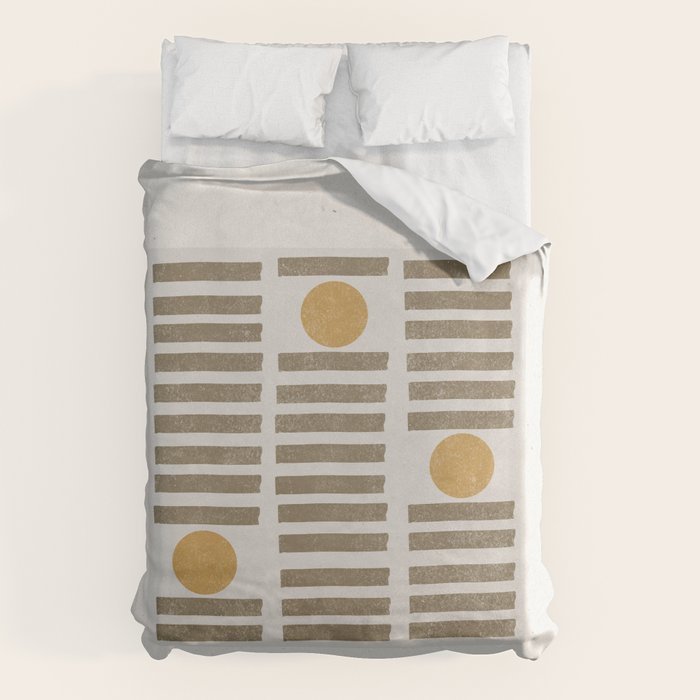 Modern Craft Design Retro Stripes and Circles Duvet Cover Gallery Image 6