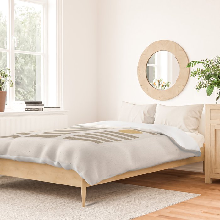Modern Craft Design Retro Stripes and Circles Duvet Cover Gallery Image 2