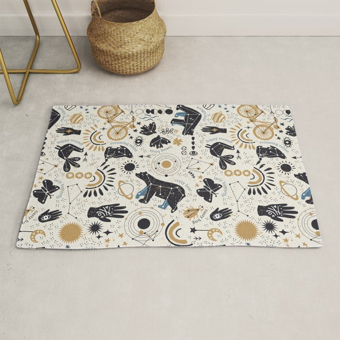 Happy nordic crypto-astrology Rug Gallery Image 1