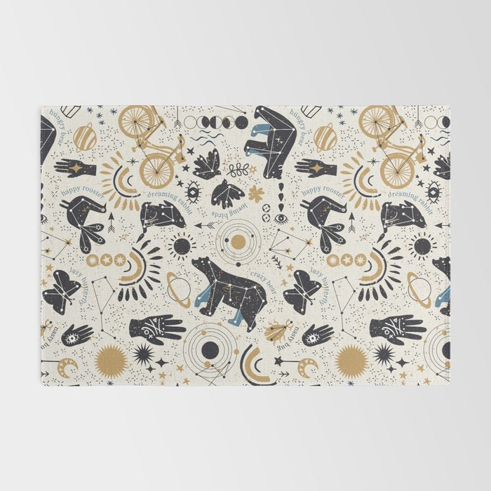 Happy nordic crypto-astrology Rug Gallery Image 2