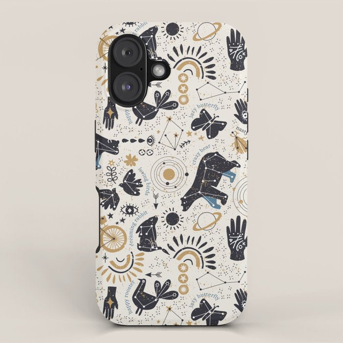 Happy nordic crypto-astrology iPhone Case Gallery Image 1