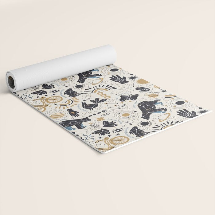 Happy nordic crypto-astrology Yoga Mat Gallery Image 2
