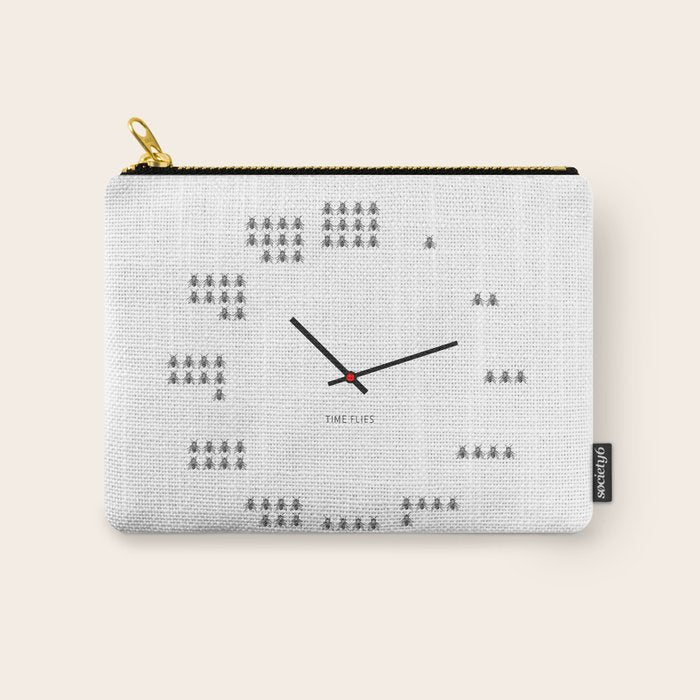 Time Flies Carry All Pouch Gallery Image 1