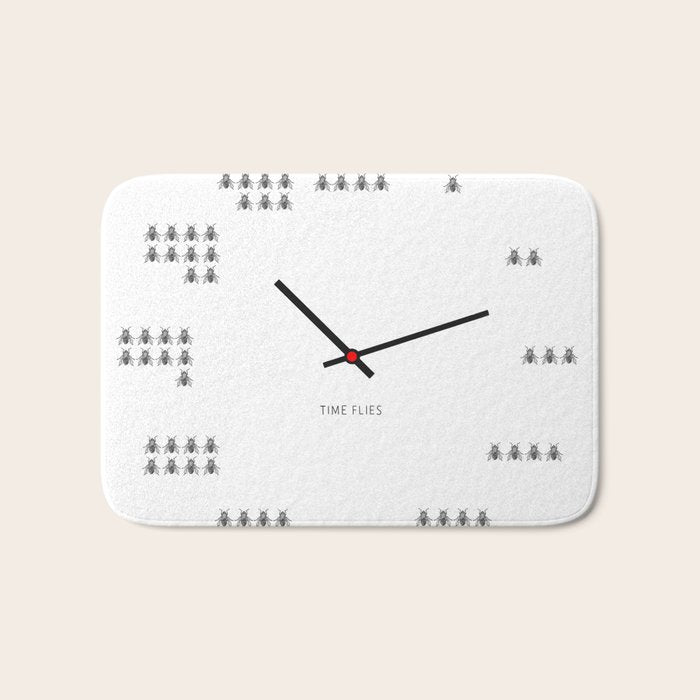 Time Flies Bath Mat Gallery Image 1
