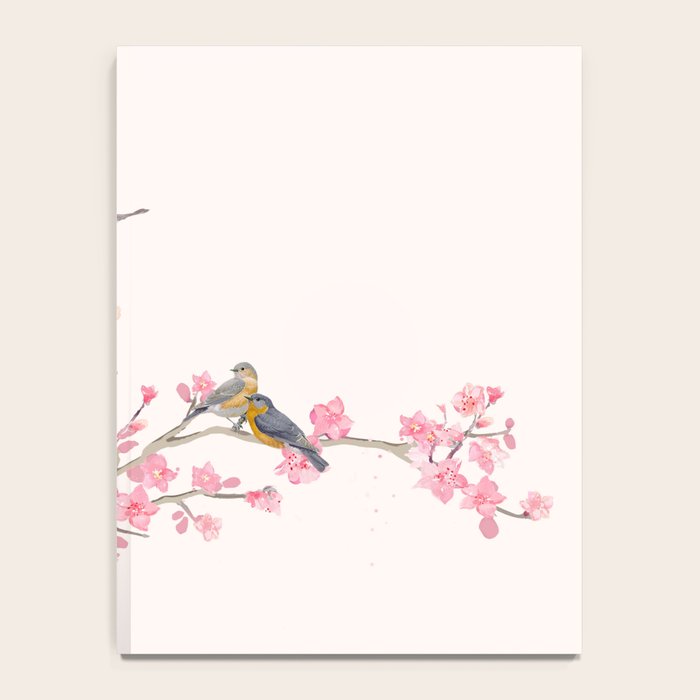 Birds and cherry blossoms Notebook Gallery Image 4