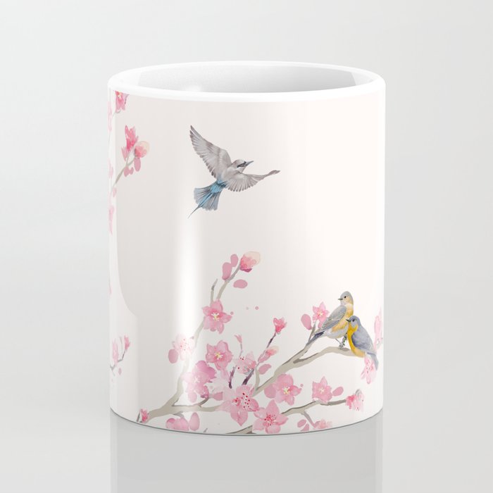 Birds and cherry blossoms Coffee Mug Gallery Image 4