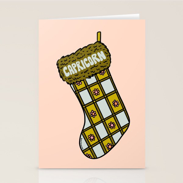 Capricorn Stocking Stationery Card Gallery Image 2