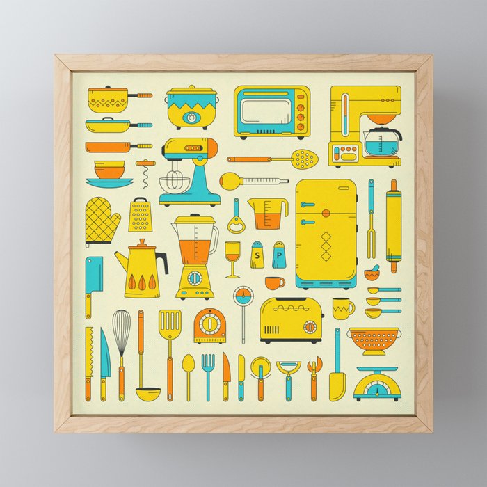 RETRO KITCHEN Mini Art Print Gallery Image 1