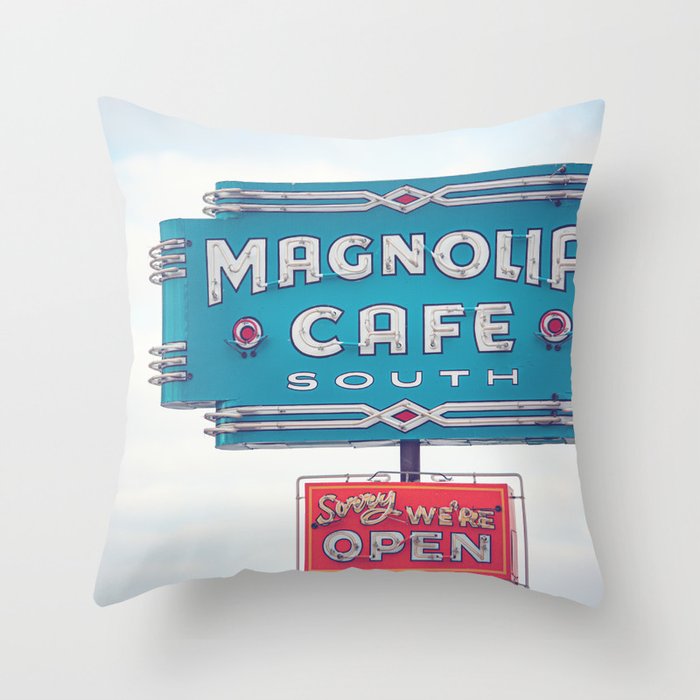 Magnolia Cafe Austin Texas Throw Pillow Gallery Image 6