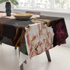 Vintage & Shabby Chic - Midnight Rose and Peony Garden Tablecloth Gallery Image 3