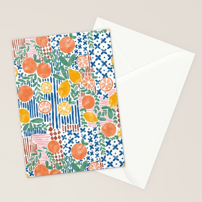 Mediterranean Fusion Citrus Stationery Card Gallery Image 2