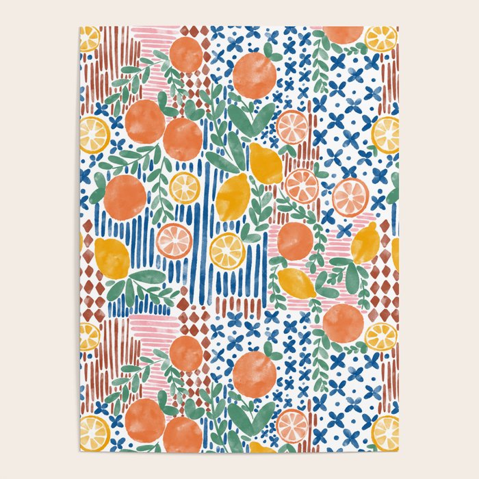 Mediterranean Fusion Citrus Poster Gallery Image 4