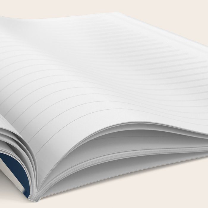 Abstract Shapes 106 Pattern in vintage Orange and Navy Blue  Notebook Gallery Image 2