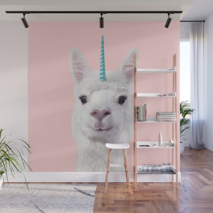 ALPACA UNICORN Wall Mural Gallery Image 1