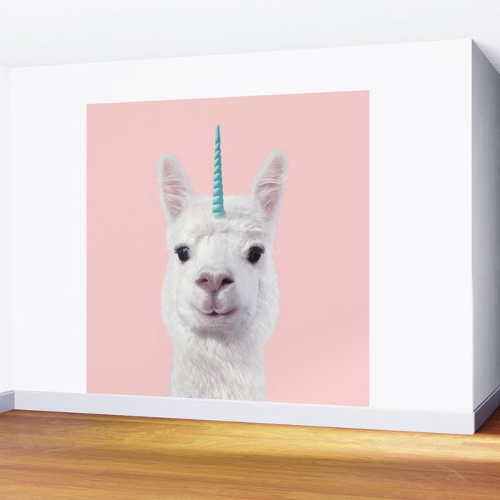 ALPACA UNICORN Wall Mural Gallery Image 2
