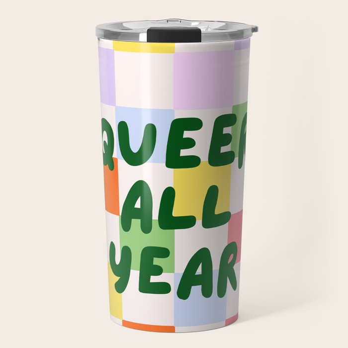 Queer All Year Travel Mug Gallery Image 1