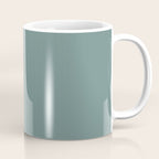 AEGEAN TEAL Dusty Solid Color Plain Neutral Earthy Tone  Coffee Mug Gallery Image 1
